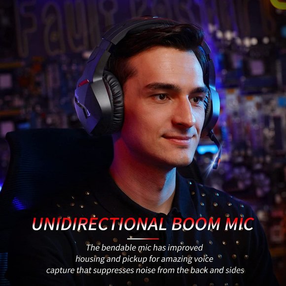 Headphones Binnune Wireless Gaming Headset With Microphone For Pc Ps4 Ps5 Playstation 4 5